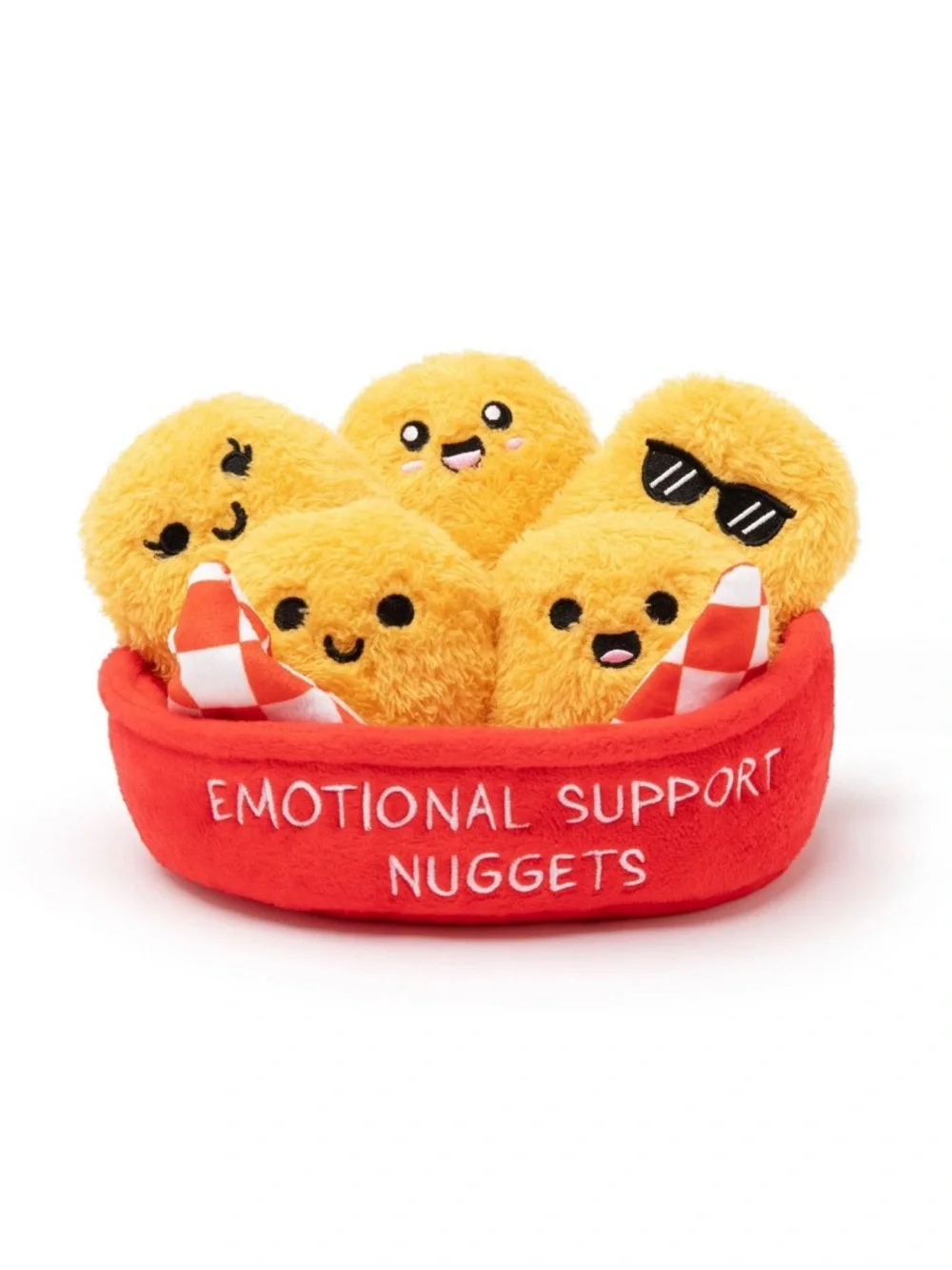 Plush Emotional Support Nuggets Toy Set - Yellow